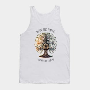 Acoustic Guitar Tree of Life |Gift for Guitar Player | Nature Guitarist | Motivational quotes Tank Top